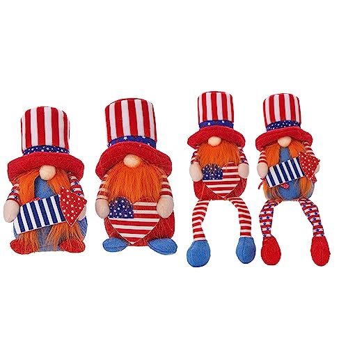 YUGSHNKFC Flagge für Puppenparty, patriotische Puppen, 4. Juli, für Puppenhüte, Unabhängigkeitstag und Wahldekorationen von YUGSHNKFC