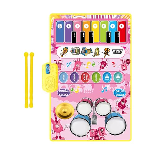 YUGSHNKFC Floor Piano Matte Für Kinder Mit Eingebauten Drum Sounds Interaktives Musikspielzeug Für Frühes Lernen Und Aktives Spielen YUGSHNKFC Floor Piano Matte Für Kinder Mit Eingebauten Drum Sounds Interaktives Musikspielzeug Für Frühes Lernen Und Aktives Spielen von YUGSHNKFC