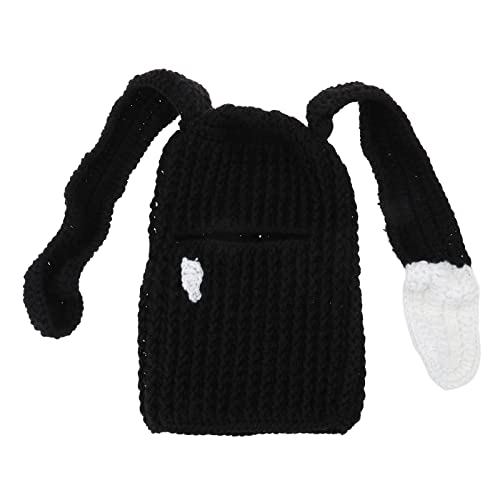YUGSHNKFC Frauen Gestrickt Schöne Kaninchen Ohrhut Pilling Resistent New Year Party Kopfschmuck Ohrflaps Weibliche Hutparty Kostüm von YUGSHNKFC