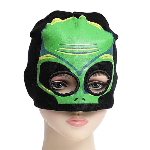 YUGSHNKFC Fun Außerirdische Männer Kostümhüte Halloween Geschenk Skelett Weiche Mützen Halloween Geschenk Warmes Weiches von YUGSHNKFC