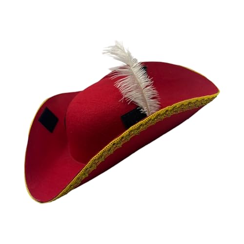 YUGSHNKFC Golden Gefiederte Piratenpartyhüte Für Kinder Tun Abenteuer Halloween Kostüme & Schatzjagd Spiel Pirate Tricorne YUGSHNKFC Golden Gefiederte Piratenpartyhüte Für Kinder Tun Abenteuer Halloween Kostüme & Schatzjagd Spiel Pirate Tricorne von YUGSHNKFC