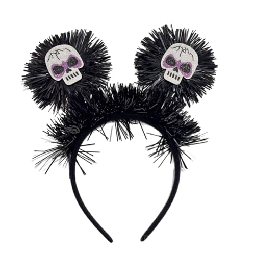 YUGSHNKFC Halloween-Stirnband, Totenkopf-Haarreif, Kürbis-Kopfschmuck, Party, Cosplay, Maskeraden, Kostüm-Zubehör für Damen, Stirnbänder für Frauen von YUGSHNKFC