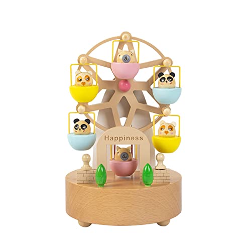YUGSHNKFC Hölzerne Ferrrisrad Musiktbox Windmill Music Box Up Mechanismus Ferrrisrad Drehes Ferrrisrad YUGSHNKFC Hölzerne Ferrrisrad Musiktbox Windmill Music Box Up Mechanismus Ferrrisrad Drehes Ferrrisrad von YUGSHNKFC