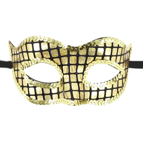 YUGSHNKFC Karnevals-Maskeraden, Venezianerparty, halbes Gesicht für Karneval, Halloween, Weihnachten, Partyzubehör, Venezianer, Frauen, für Maskeraden von YUGSHNKFC