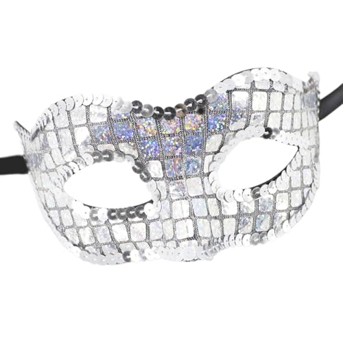 YUGSHNKFC Karnevals-Maskeraden, Venezianerparty, halbes Gesicht für Karneval, Halloween, Weihnachten, Partyzubehör, Venezianer, Frauen, für Maskeraden YUGSHNKFC Karnevals-Maskeraden, Venezianerparty, halbes Gesicht für Karneval, Halloween, Weihnachten, Partyzubehör, Venezianer, Frauen, für Maskeraden von YUGSHNKFC