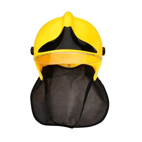 YUGSHNKFC Kinder Feuerwehrmann Hut Kinder Feuerwehrmann Helm Kostüm Zubehör Kämpfer Harter Hut Feuerwehrmann Party Helm von YUGSHNKFC