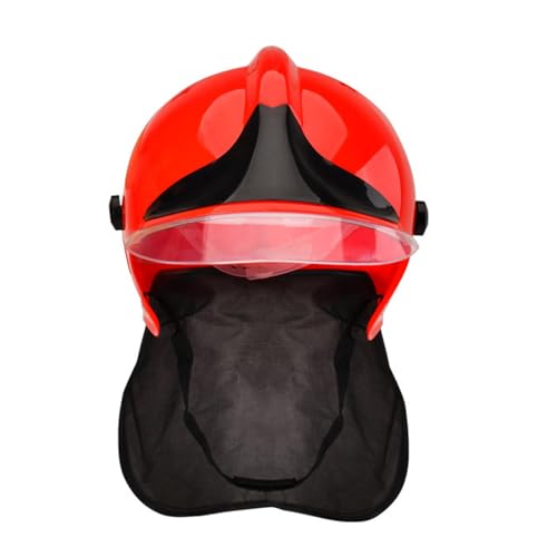 YUGSHNKFC Kinder Feuerwehrmann Hut Kinder Feuerwehrmann Helm Kostüm Zubehör Kämpfer Harter Hut Feuerwehrmann Party Helm von YUGSHNKFC