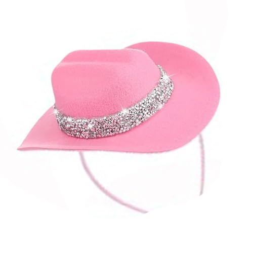 YUGSHNKFC Kleine Cowgirl Haarnadeln Mit Glitzernder Westlicher Themenpartys Cosplay Accessoires von YUGSHNKFC