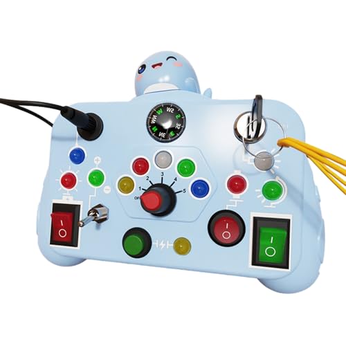 YUGSHNKFC Kreatives Stück Holzsensorium Für Kleinkinder LED LEARD LEARNTY Toy CILD DEVORMENT Toy Board Sensorisches Spiel von YUGSHNKFC
