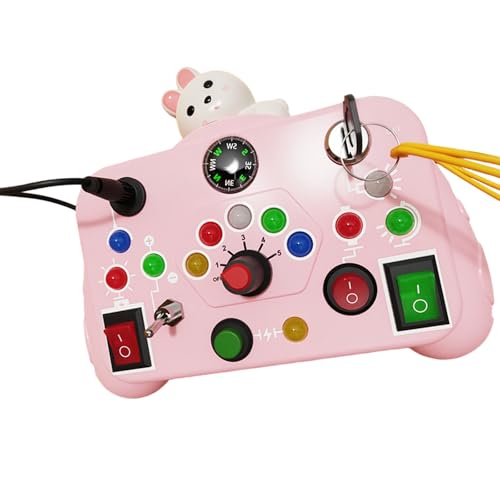 YUGSHNKFC Kreatives Stück Holzsensorium Für Kleinkinder LED LEARD LEARNTY Toy CILD DEVORMENT Toy Board Sensorisches Spiel von YUGSHNKFC