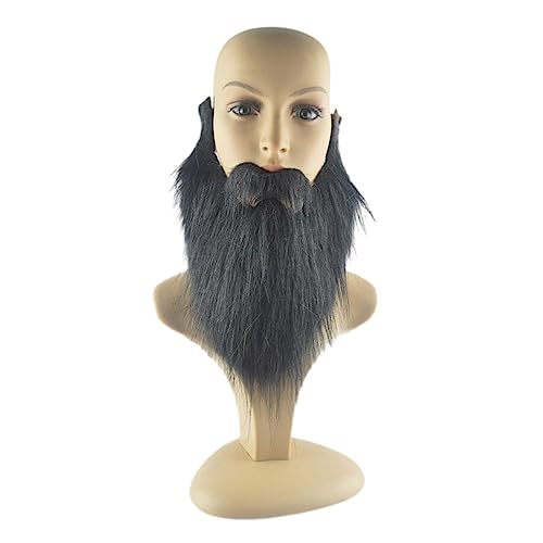 YUGSHNKFC Künstlicher Bart-Kostüm, Halloween, Schnurrbart, Cosplay, Festival, Partyzubehör für Kinder und Erwachsene, Geschenke, Halloween YUGSHNKFC Künstlicher Bart-Kostüm, Halloween, Schnurrbart, Cosplay, Festival, Partyzubehör für Kinder und Erwachsene, Geschenke, Halloween von YUGSHNKFC