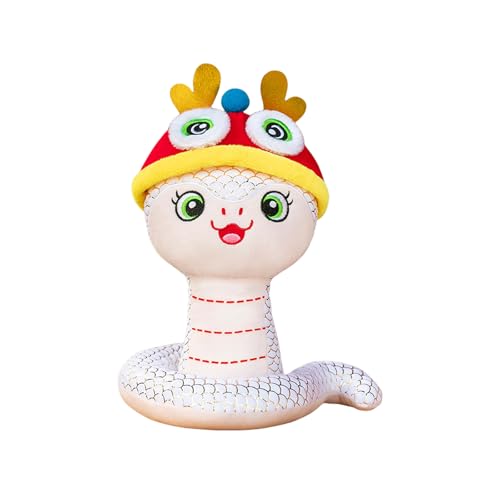 YUGSHNKFC Kuschelige Zodiacal Snake Maskotts Dolls Festival Plüschspielzeug Für Chinesisches Neujahrsbürodekoration Mit Hanging Hook YUGSHNKFC Kuschelige Zodiacal Snake Maskotts Dolls Festival Plüschspielzeug Für Chinesisches Neujahrsbürodekoration Mit Hanging Hook von YUGSHNKFC