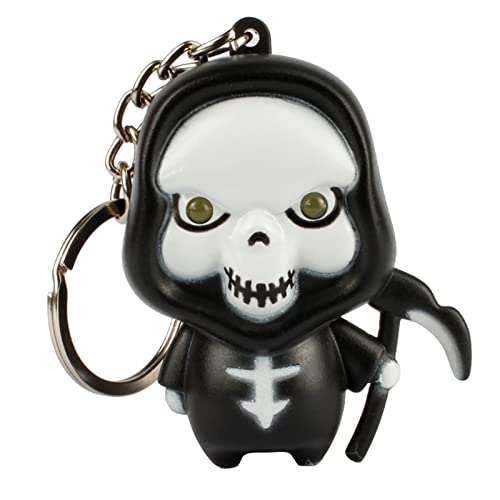 YUGSHNKFC LED-Schlüsselanhänger mit Quietschelement, Halloween-Party, für Kinder, Erwachsene, Auto, für Tür, für Charms, Tragetasche, Schultasche, LED-Ketten von YUGSHNKFC