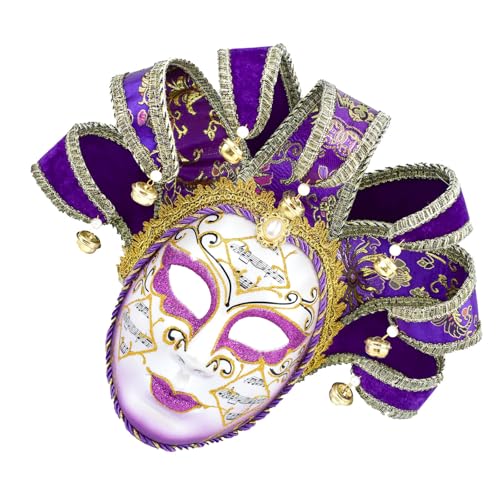 YUGSHNKFC Maskerade Venezianer Komödie Narren Cosplay Exquisite Wanddekoration für Karneval Halloween Party von YUGSHNKFC