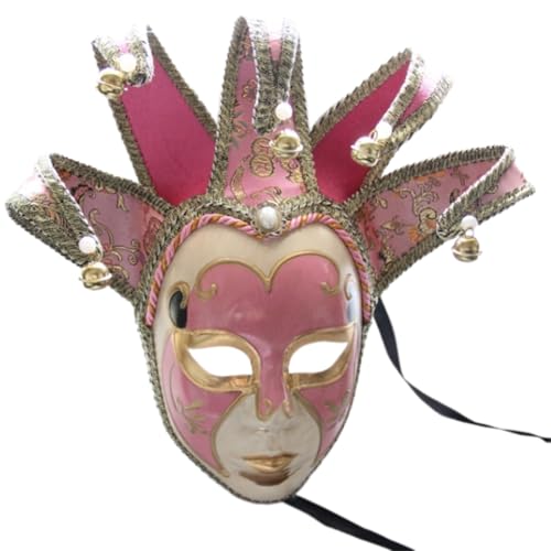 YUGSHNKFC Maskerade mit Glocken, Vintage, Cosplay, Komödie für Männer und Frauen, Maskerade, Bälle, Halloween, Cosplay-Partys YUGSHNKFC Maskerade mit Glocken, Vintage, Cosplay, Komödie für Männer und Frauen, Maskerade, Bälle, Halloween, Cosplay-Partys von YUGSHNKFC