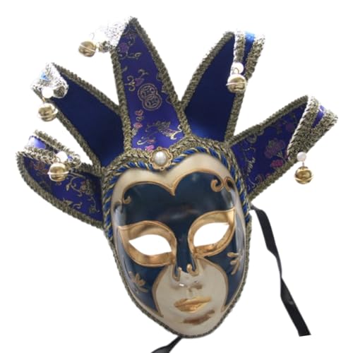 YUGSHNKFC Maskerade mit Glocken, Vintage, Cosplay, Komödie für Männer und Frauen, Maskerade, Bälle, Halloween, Cosplay-Partys YUGSHNKFC Maskerade mit Glocken, Vintage, Cosplay, Komödie für Männer und Frauen, Maskerade, Bälle, Halloween, Cosplay-Partys von YUGSHNKFC