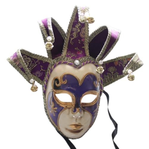 YUGSHNKFC Maskerade mit Glocken, Vintage, Cosplay, Komödie für Männer und Frauen, Maskerade, Bälle, Halloween, Cosplay-Partys YUGSHNKFC Maskerade mit Glocken, Vintage, Cosplay, Komödie für Männer und Frauen, Maskerade, Bälle, Halloween, Cosplay-Partys von YUGSHNKFC