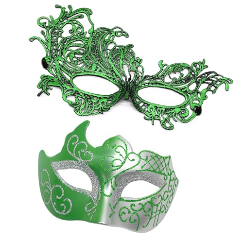 YUGSHNKFC Paar Maskerade Venezianer Party Halloween Kostüm Karneval für Paare Damen Herren Halbgesicht Venezianer für Maskeraden YUGSHNKFC Paar Maskerade Venezianer Party Halloween Kostüm Karneval für Paare Damen Herren Halbgesicht Venezianer für Maskeraden von YUGSHNKFC