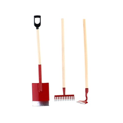 YUGSHNKFC Packung 3 Miniaturgartenwerkzeuge Schaufel Hacke Set Für 1/12 Puppenhäuser Die Sich Perfekt Für Realistische Landschaftsbaudekorationen Eignen YUGSHNKFC Packung 3 Miniaturgartenwerkzeuge Schaufel Hacke Set Für 1/12 Puppenhäuser Die Sich Perfekt Für Realistische Landschaftsbaudekorationen Eignen von YUGSHNKFC