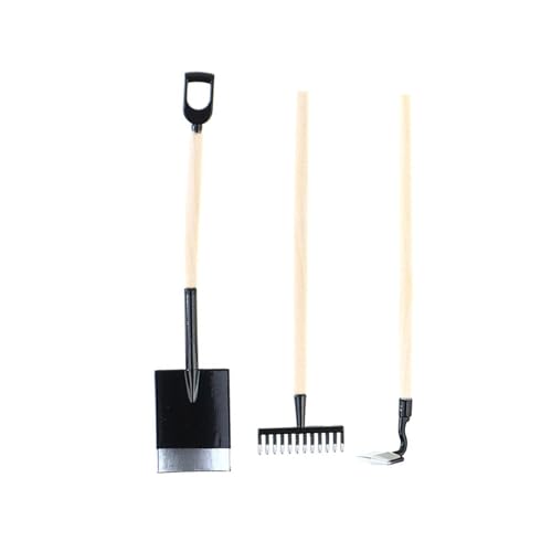 YUGSHNKFC Packung 3 Miniaturgartenwerkzeuge Schaufel Hacke Set Für 1/12 Puppenhäuser Die Sich Perfekt Für Realistische Landschaftsbaudekorationen Eignen YUGSHNKFC Packung 3 Miniaturgartenwerkzeuge Schaufel Hacke Set Für 1/12 Puppenhäuser Die Sich Perfekt Für Realistische Landschaftsbaudekorationen Eignen von YUGSHNKFC