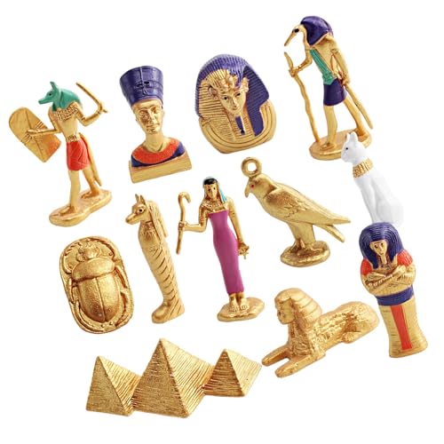YUGSHNKFC Packung Von 12 Ägyptischem Spielzeug Mit Pyramide Sphinx Miniatur Für Kinder Und Sammler YUGSHNKFC Packung Von 12 Ägyptischem Spielzeug Mit Pyramide Sphinx Miniatur Für Kinder Und Sammler von YUGSHNKFC