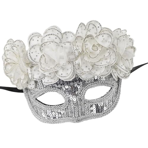 YUGSHNKFC Pailletten-Dekoration, Maskerade, halbes Gesicht, Halloween, Cosplay, Party, Auge für Frauen, Maskerade, Halloween YUGSHNKFC Pailletten-Dekoration, Maskerade, halbes Gesicht, Halloween, Cosplay, Party, Auge für Frauen, Maskerade, Halloween von YUGSHNKFC