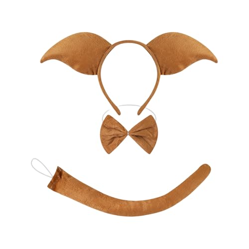 YUGSHNKFC Piggy Rollenspielkostüm Set Enthalten Stirnband Schwanznase Bowtie Rock Halloween Outfit Für Kinder Erwachsene Cosplay Erwachsene Und Kinder Kostüm von YUGSHNKFC