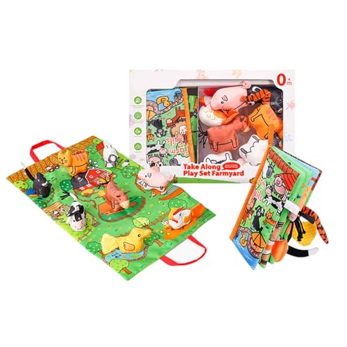 YUGSHNKFC Plüsch Babybuch Mit Crinkle Stoffeded Tieren Stimulieren Bildungsspiel Für Kleinkinder Babys Babys YUGSHNKFC Plüsch Babybuch Mit Crinkle Stoffeded Tieren Stimulieren Bildungsspiel Für Kleinkinder Babys Babys von YUGSHNKFC
