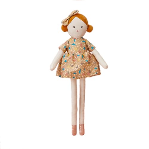 YUGSHNKFC Plüsch Kleines Mädchen Süßes Gefülltes Mädchen Mit Blumenkleid Floppy Arme Und Beine Schlafhilfen Puppen Geschenke Für Jungen Mädchen von YUGSHNKFC