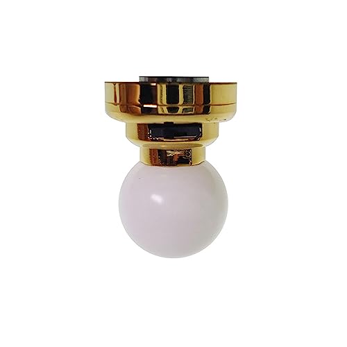 YUGSHNKFC Puppenhaus Skalierte Möbel LED Deckenlampe Miniatur Puppenhauszubehör Retro Dekore Skaliertes Modell Leicht Zubehör Miniaturmöbel Spielzeugmodell von YUGSHNKFC