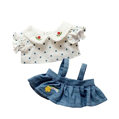 YUGSHNKFC Puppenkleidung Set Tops Hosen Rock Pullover Weiches Süße Kostüm Outfits Für 8 Zoll Stoff Jungen Girl Puppenzubehör YUGSHNKFC Puppenkleidung Set Tops Hosen Rock Pullover Weiches Süße Kostüm Outfits Für 8 Zoll Stoff Jungen Girl Puppenzubehör von YUGSHNKFC