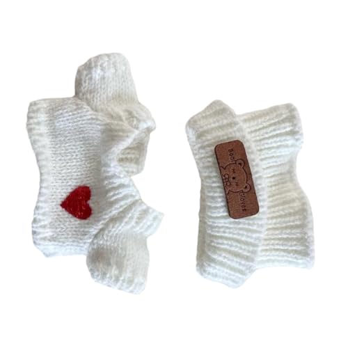 YUGSHNKFC Puppenkleidungsset für 15–17 cm große Puppen, inklusive schwarzer Strickmütze und Herz-Pullover für Anziehspiele YUGSHNKFC Puppenkleidungsset für 15–17 cm große Puppen, inklusive schwarzer Strickmütze und Herz-Pullover für Anziehspiele von YUGSHNKFC