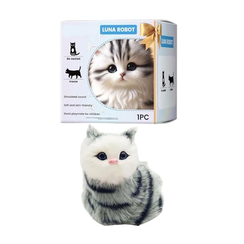 YUGSHNKFC Realistische Klingbare Katzen Spielzeug Elektrische Plüschkatzen Wie Katzen Spielzeug Interaktive Baby Crawl Lernspielzeug Für Unterhaltung YUGSHNKFC Realistische Klingbare Katzen Spielzeug Elektrische Plüschkatzen Wie Katzen Spielzeug Interaktive Baby Crawl Lernspielzeug Für Unterhaltung von YUGSHNKFC