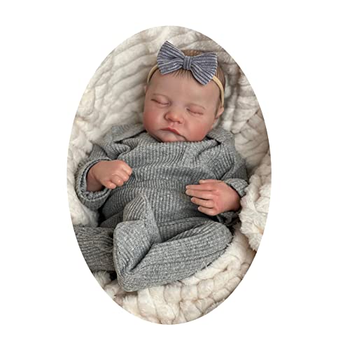 YUGSHNKFC Realistische Reborns Neugeborene Baby 48,3 cm Säuglingspuppe Silikon/Stoff Körper Baby mit Kleidung und Zubehör Set YUGSHNKFC Realistische Reborns Neugeborene Baby 48,3 cm Säuglingspuppe Silikon/Stoff Körper Baby mit Kleidung und Zubehör Set von YUGSHNKFC