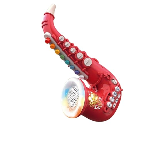 YUGSHNKFC Realistisches Kinder Saxophonspielzeug Für Kinder Musikinstrumente Elektrisches Saxophonspielzeug Für Kinderhörung Frühbildung von YUGSHNKFC