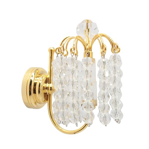YUGSHNKFC S Nach Schlafzimmer Wandlampe Miniaturmöbel Modell Dolls Houses Accessoire Realistic Lighting Toy Playset 1:12 von YUGSHNKFC