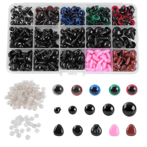 YUGSHNKFC Sicherheit Eye 560pcs Plastikhandwerk Gefülltes Puppenauge Mit Unterlegscheiben Für Cartoon Stofftiere Häkel Spielzeughandwerk Machen YUGSHNKFC Sicherheit Eye 560pcs Plastikhandwerk Gefülltes Puppenauge Mit Unterlegscheiben Für Cartoon Stofftiere Häkel Spielzeughandwerk Machen von YUGSHNKFC