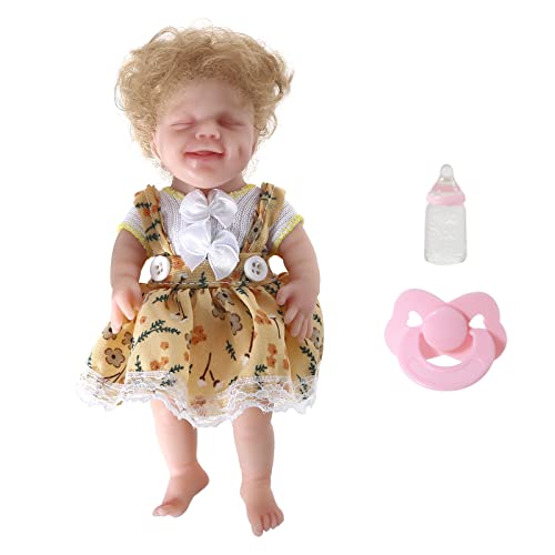 YUGSHNKFC Simuliertes Kind Wiedergeborenes Baby Frühes Bildungsspielzeug Zartes Kleid Für Puppen Silikon Gemacht Weihnachten Entspannen YUGSHNKFC Simuliertes Kind Wiedergeborenes Baby Frühes Bildungsspielzeug Zartes Kleid Für Puppen Silikon Gemacht Weihnachten Entspannen von YUGSHNKFC