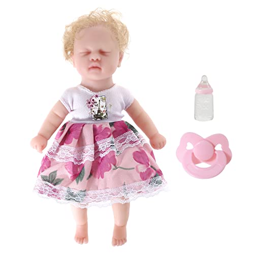 YUGSHNKFC Simuliertes Kind Wiedergeborenes Baby Frühes Bildungsspielzeug Zartes Kleid Für Puppen Silikon Gemacht Weihnachten Entspannen YUGSHNKFC Simuliertes Kind Wiedergeborenes Baby Frühes Bildungsspielzeug Zartes Kleid Für Puppen Silikon Gemacht Weihnachten Entspannen von YUGSHNKFC