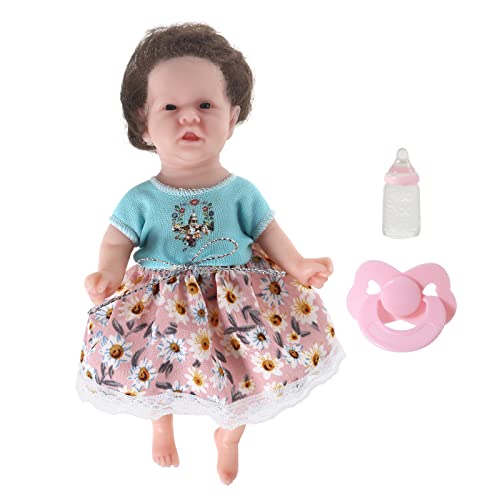 YUGSHNKFC Simuliertes Kind Wiedergeborenes Baby Frühes Bildungsspielzeug Zartes Kleid Für Puppen Silikon Gemacht Weihnachten Entspannen YUGSHNKFC Simuliertes Kind Wiedergeborenes Baby Frühes Bildungsspielzeug Zartes Kleid Für Puppen Silikon Gemacht Weihnachten Entspannen von YUGSHNKFC