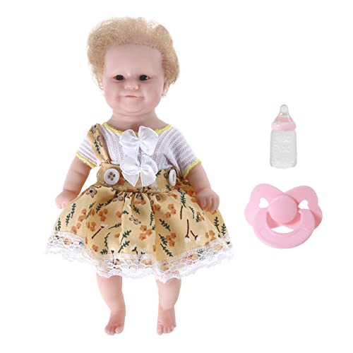 YUGSHNKFC Simuliertes Kind Wiedergeborenes Baby Frühes Bildungsspielzeug Zartes Kleid Für Puppen Silikon Gemacht Weihnachten Entspannen YUGSHNKFC Simuliertes Kind Wiedergeborenes Baby Frühes Bildungsspielzeug Zartes Kleid Für Puppen Silikon Gemacht Weihnachten Entspannen von YUGSHNKFC