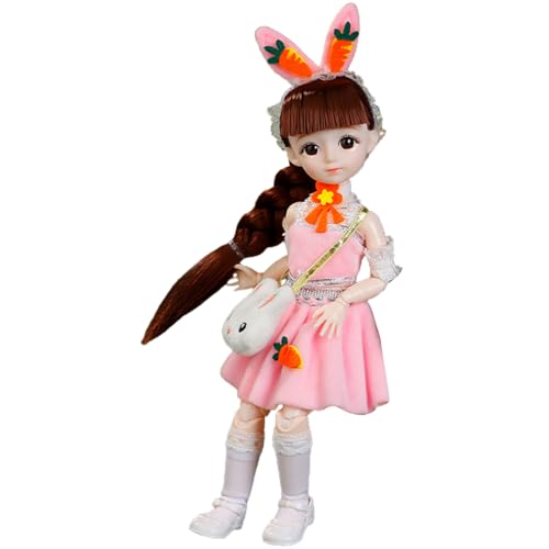 YUGSHNKFC Süße Prinzessin Girls Model Delicate Kleid Weiße Mädchen 12 Zoll Spielzeug Geburtstagsgeschenk Für Mädchen Dress Up Party von YUGSHNKFC