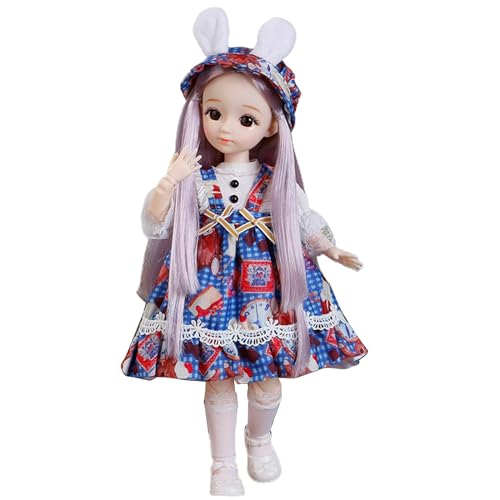 YUGSHNKFC Süße Prinzessin Girls Model Delicate Kleid Weiße Mädchen 12 Zoll Spielzeug Geburtstagsgeschenk Für Mädchen Dress Up Party YUGSHNKFC Süße Prinzessin Girls Model Delicate Kleid Weiße Mädchen 12 Zoll Spielzeug Geburtstagsgeschenk Für Mädchen Dress Up Party von YUGSHNKFC