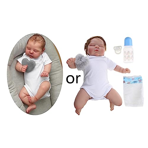 YUGSHNKFC Süße Schlafende Puppengeborene Baby Mädchen Augen Schließen Weiße Mädchen 19 Zoll Spielzeug Geburtstagsgeschenk Für Mädchen Dress Up Party YUGSHNKFC Süße Schlafende Puppengeborene Baby Mädchen Augen Schließen Weiße Mädchen 19 Zoll Spielzeug Geburtstagsgeschenk Für Mädchen Dress Up Party von YUGSHNKFC