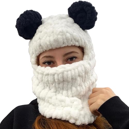 YUGSHNKFC Übergroße Bärenhut Neujahr Halloween Party Dekorationen Festliche Bühne Shows Panda Ohr Süß Übergroße Hüte Kopfschmuck von YUGSHNKFC