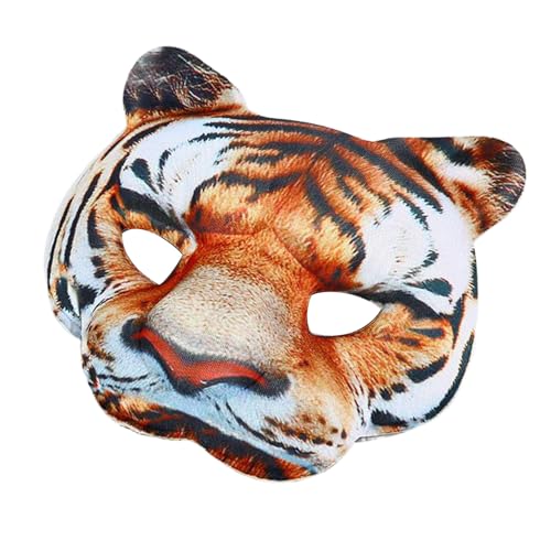 YUGSHNKFC Uni-Tiergesicht Tigre Leoparden Party Halloween Weihnachten Karneval Cosplay Kostüme Requisiten Geschenke von YUGSHNKFC