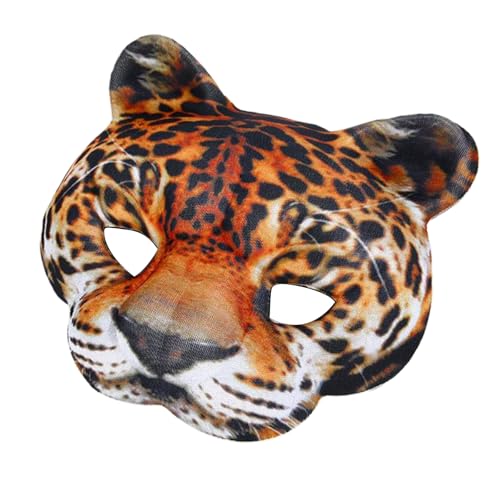 YUGSHNKFC Uni-Tiergesicht Tigre Leoparden Party Halloween Weihnachten Karneval Cosplay Kostüme Requisiten Geschenke von YUGSHNKFC