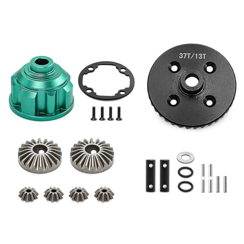 YUGSHNKFC Upgrade Fernbedienungsauto Mit Einem Robusten Metallstahl Heckdifferential 37/13T Für Eine Bessere Kontrolle von YUGSHNKFC
