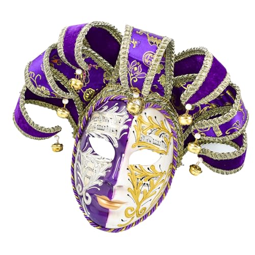 YUGSHNKFC Venezianer-Komödie Maskerade Narren Cosplay Party Exquisite Wanddekoration für Halloween von YUGSHNKFC