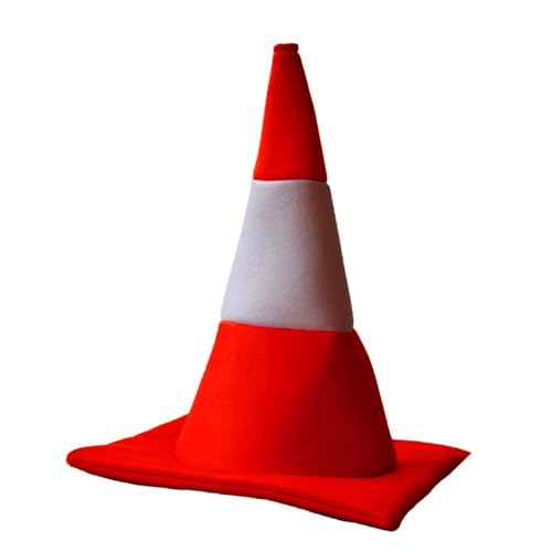 YUGSHNKFC Verkehrskegel-Hut für Kinder Erwachsene Geburtstag Party Kostüm Hut für Familientreffen Cosplay Mottoparty Kopfbedeckung von YUGSHNKFC